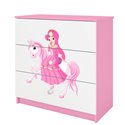 Komoda Babydreams - Księżniczka na koniku Różowy