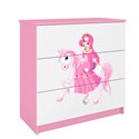 Komoda Babydreams - Księżniczka na koniku Różowy