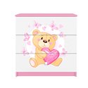Komoda Babydreams - Miś z motylkami Różowy