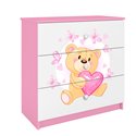 Komoda Babydreams - Miś z motylkami Różowy