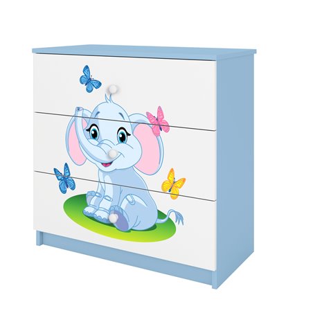 Komoda Babydreams - Słonik Niebieski