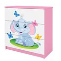 Komoda Babydreams - Słonik Różowy