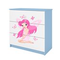 Komoda Babydreams - Wróżka z motylkami Niebieski