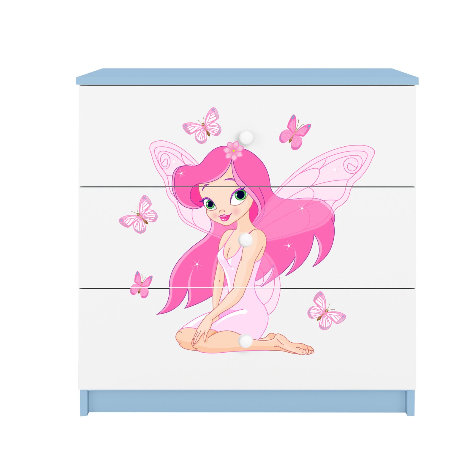 Komoda Babydreams - Wróżka z motylkami Niebieski