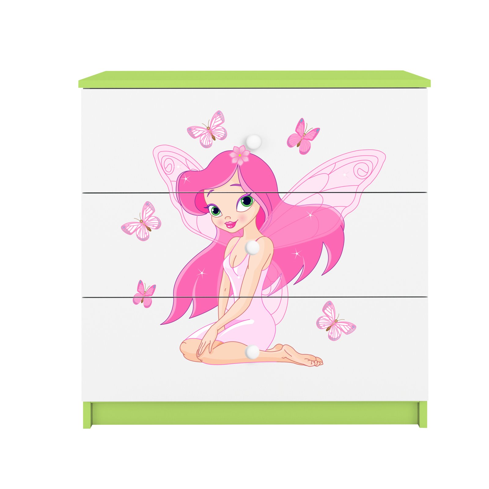 Komoda Babydreams - Wróżka z motylkami Zielony