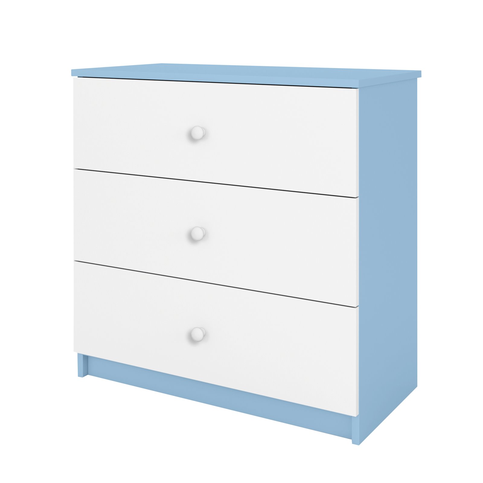 Komoda Babydreams - Bez wzoru Niebieski