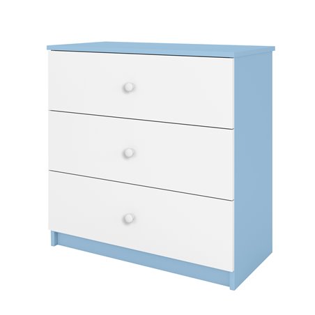 Komoda Babydreams - Bez wzoru Niebieski