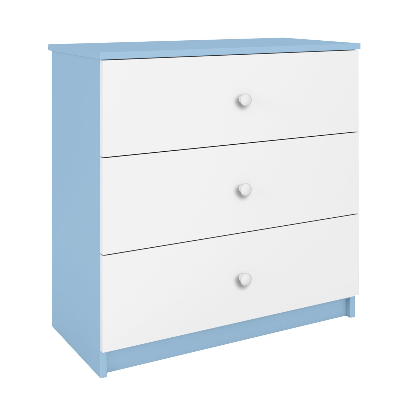 Komoda Babydreams - Bez wzoru Niebieski