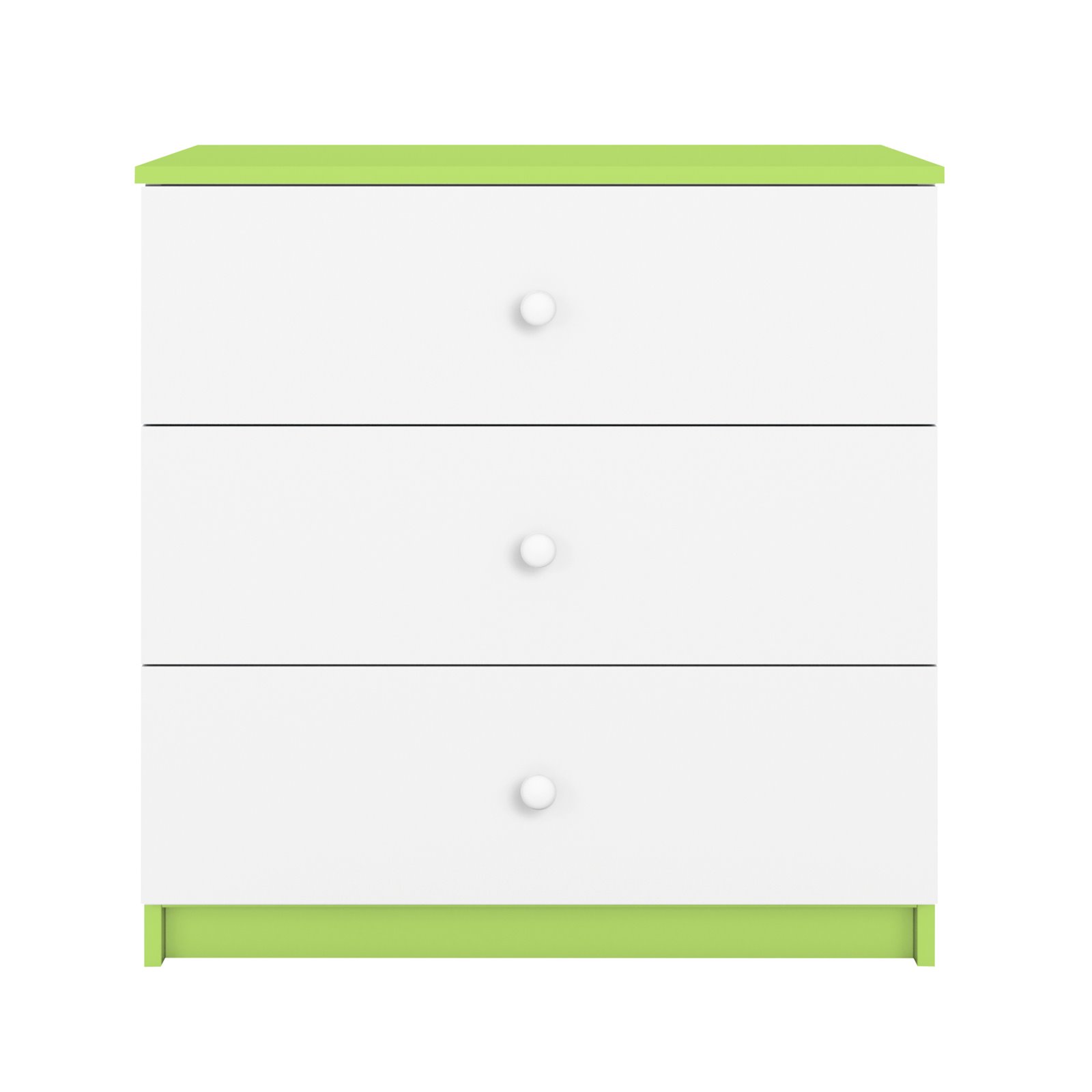 Komoda Babydreams - Bez wzoru Zielony