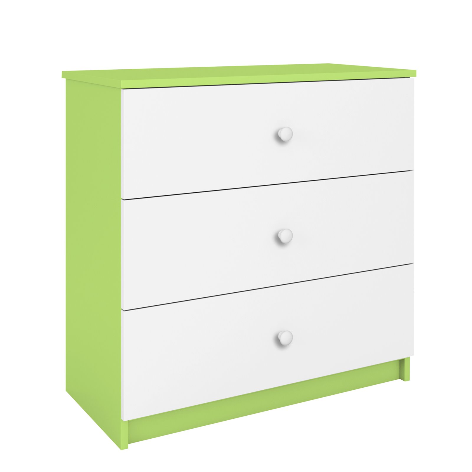 Komoda Babydreams - Bez wzoru Zielony