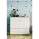 Komoda Babydreams - Bez wzoru Zielony