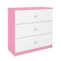 Komoda Babydreams - Bez wzoru Różowy