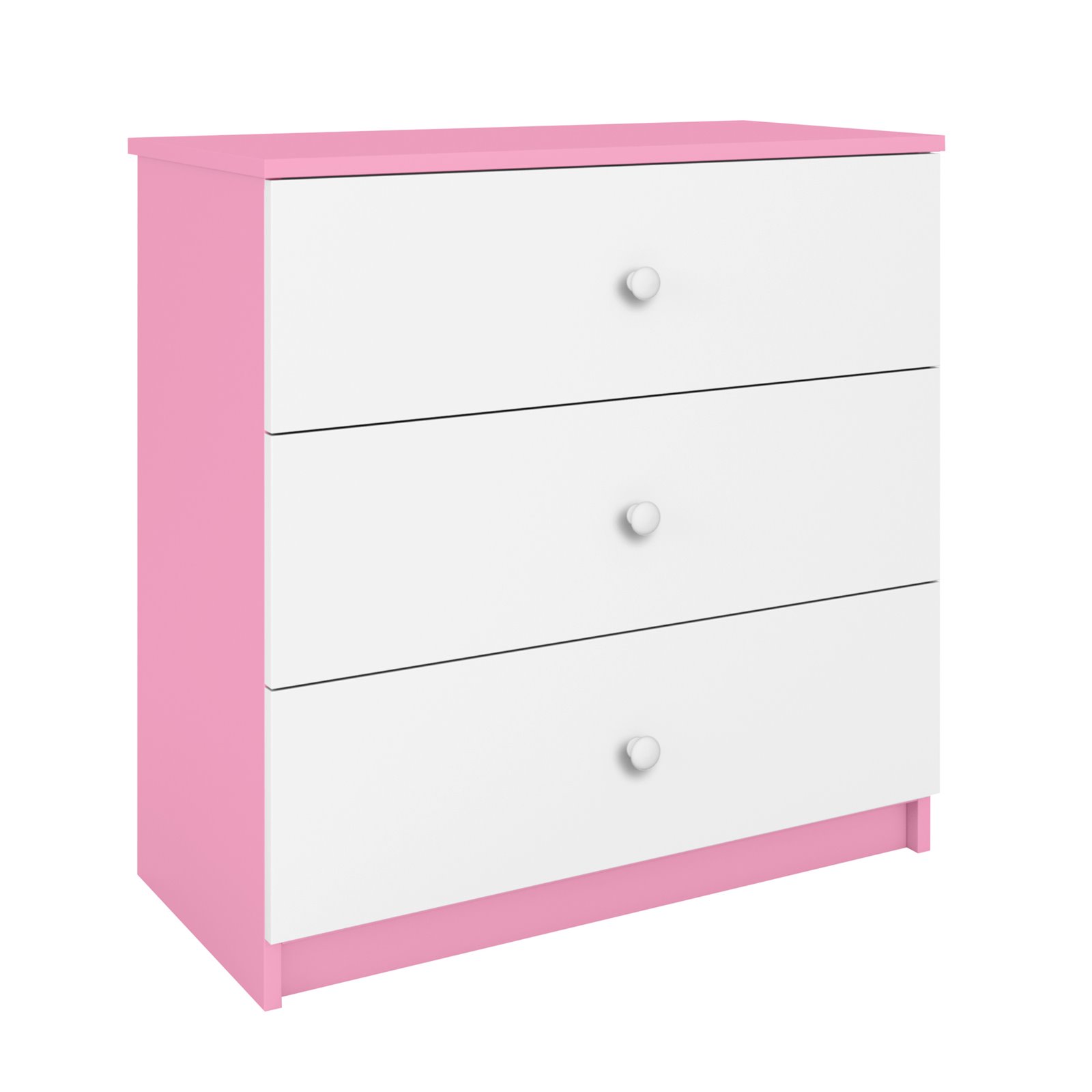 Komoda Babydreams - Bez wzoru Różowy