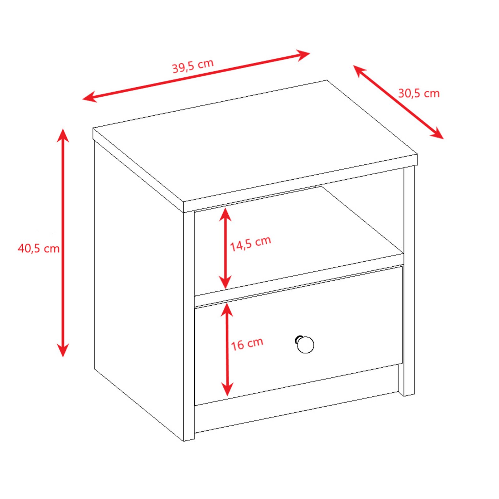 Szafka nocna Babydreams Biały