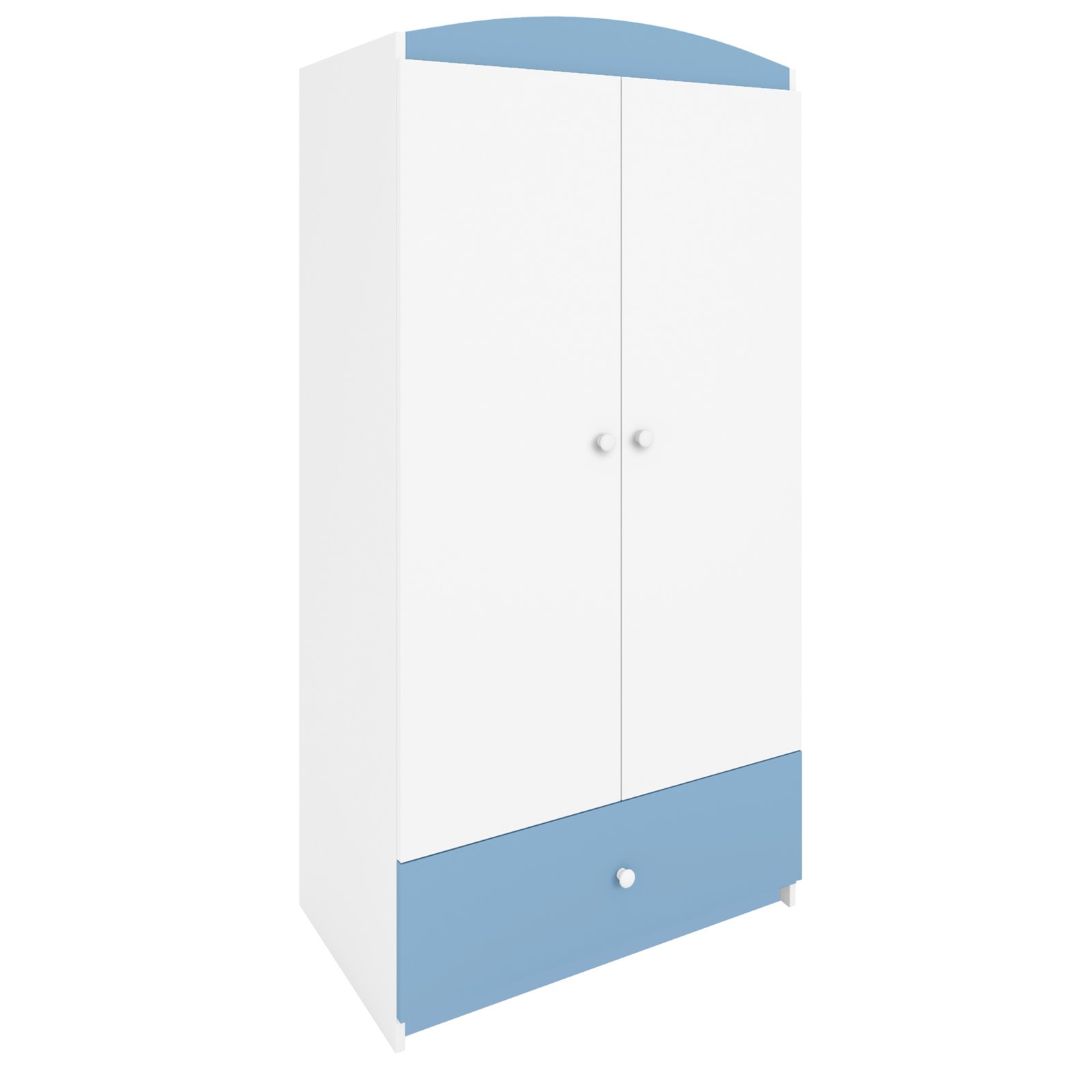 Szafa Babydreams - Bez wzoru Niebieski