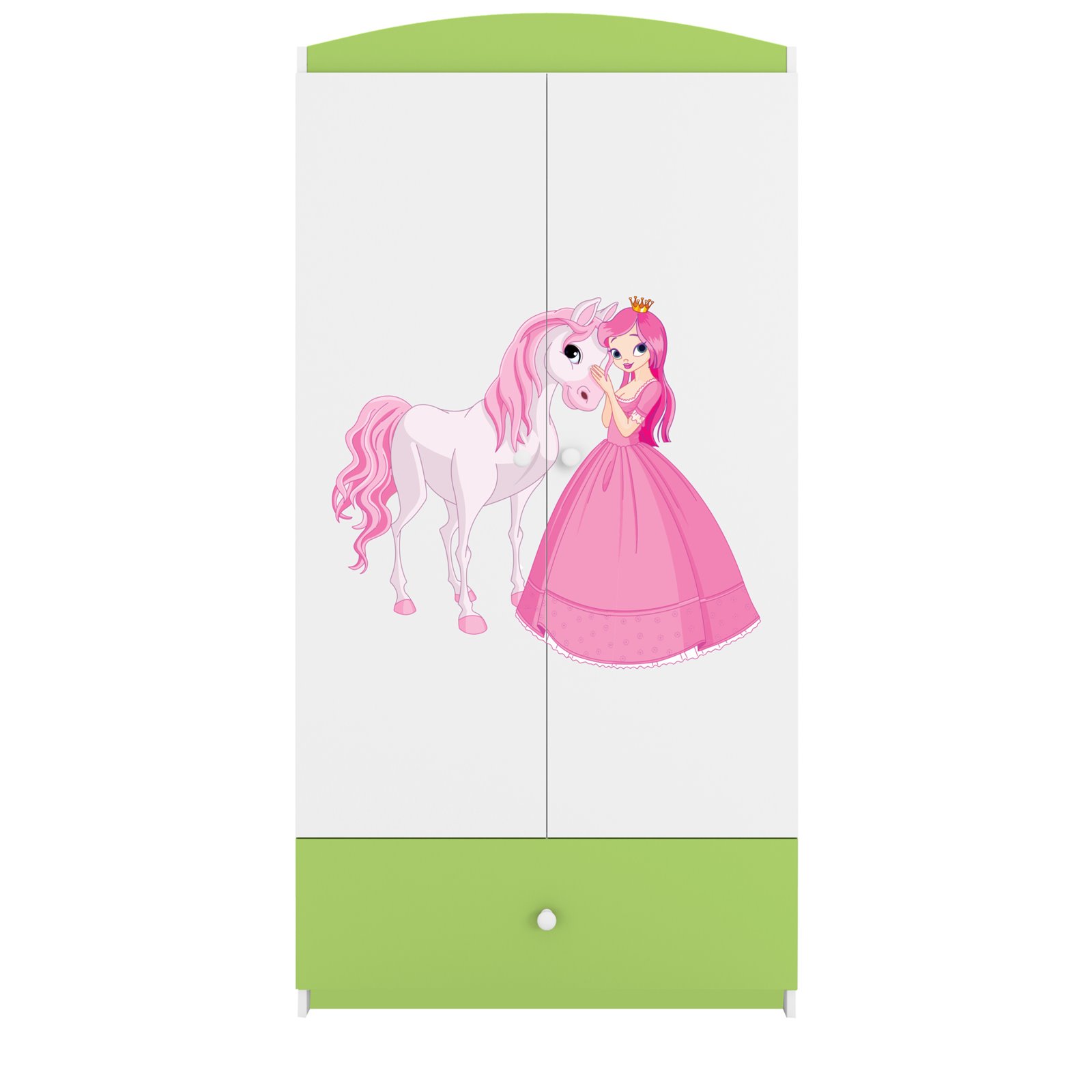 Szafa Babydreams- Księżniczka i konik Zielony
