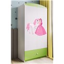 Szafa Babydreams- Księżniczka i konik Zielony