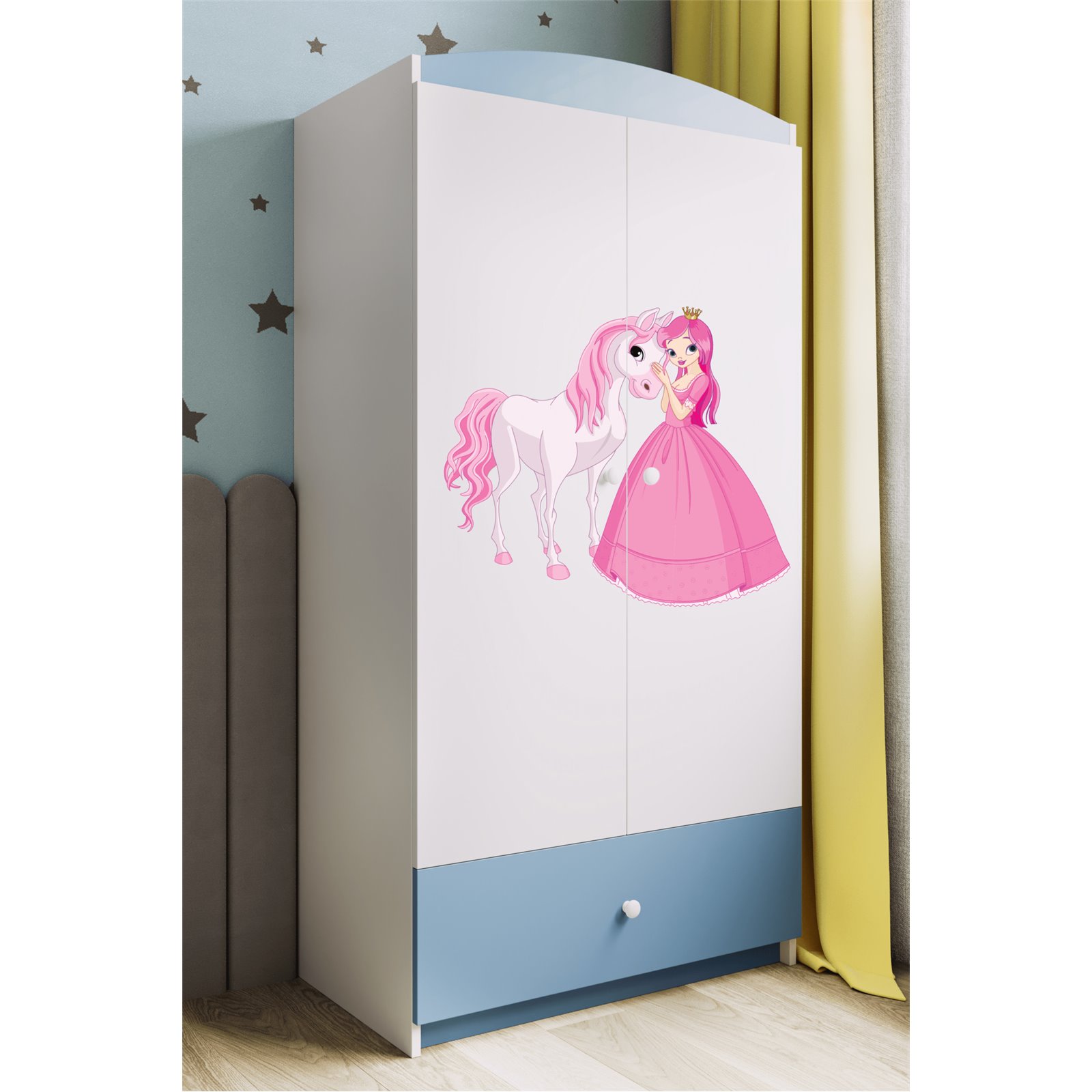 Szafa Babydreams- Księżniczka i konik Niebieski