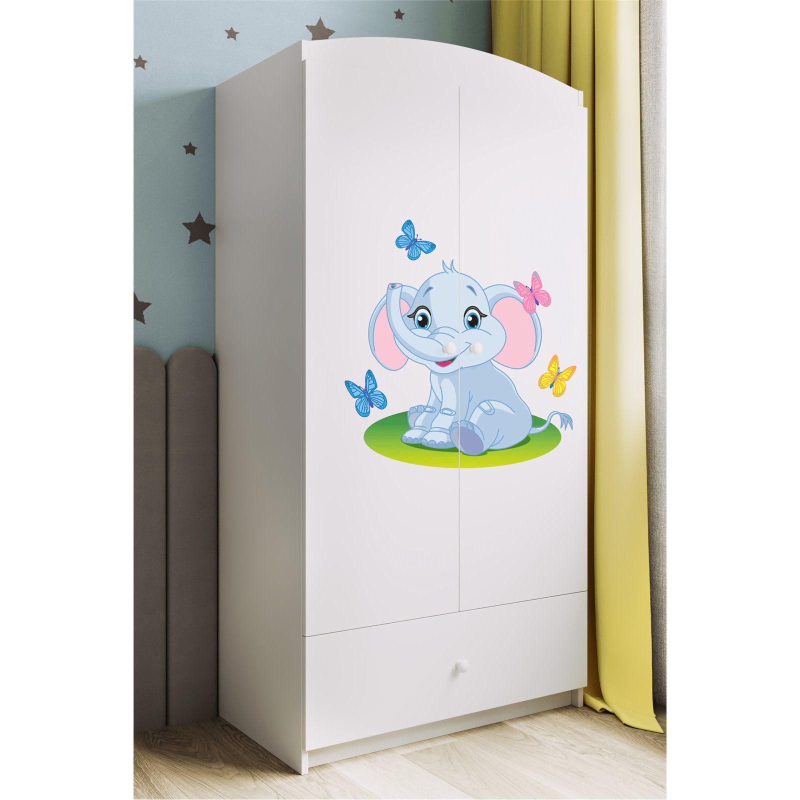 Szafa Babydreams - Słonik Biały