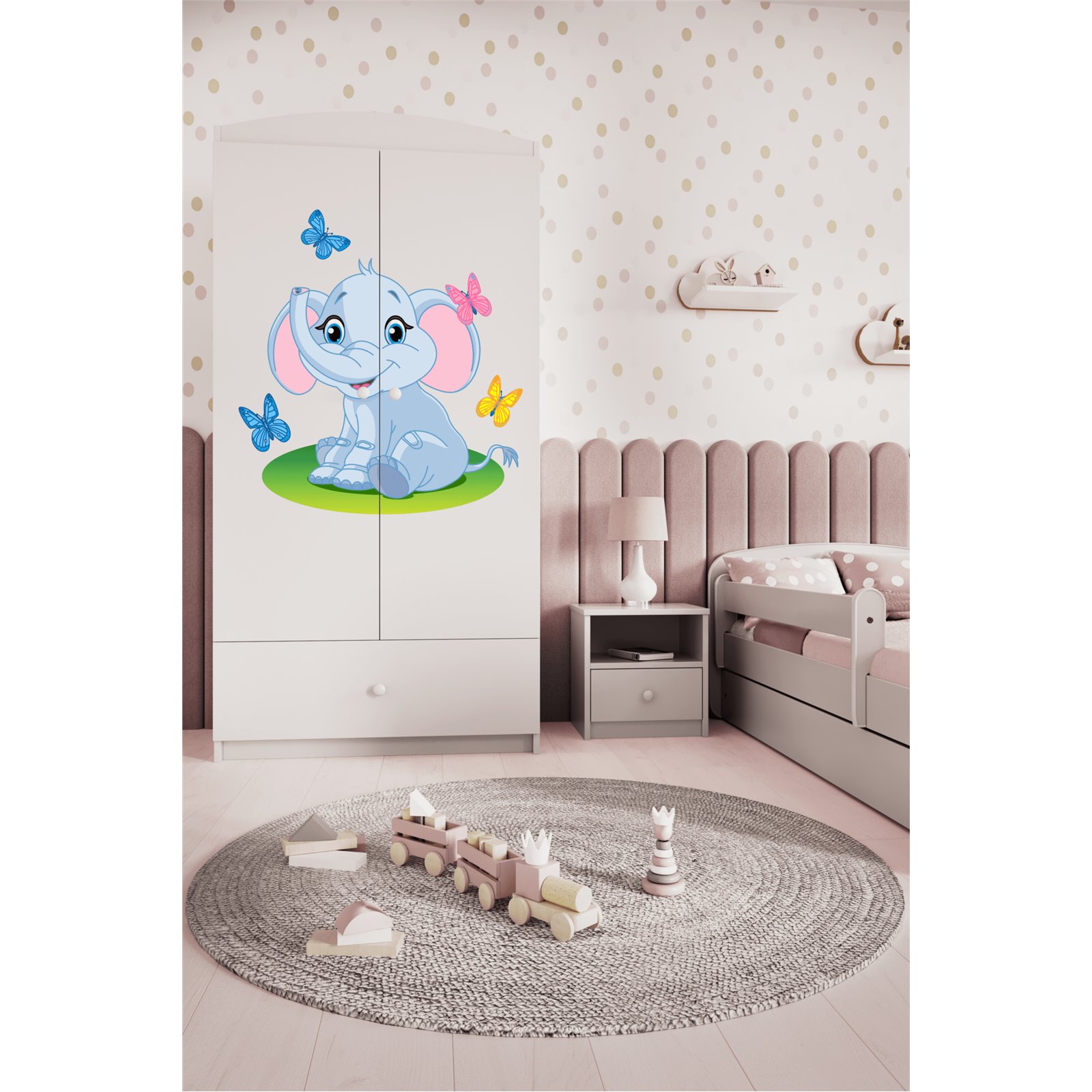 Szafa Babydreams - Słonik Biały