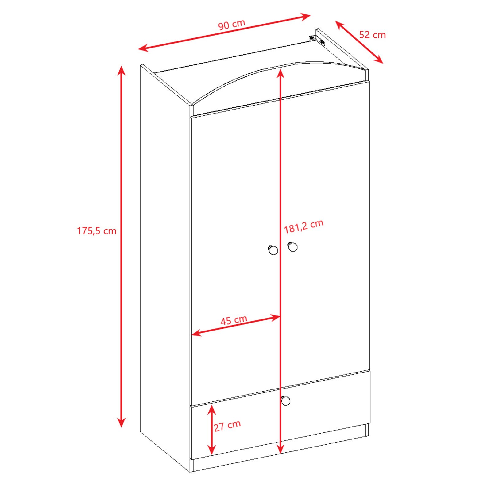 Szafa Babydreams - Słonik Zielony