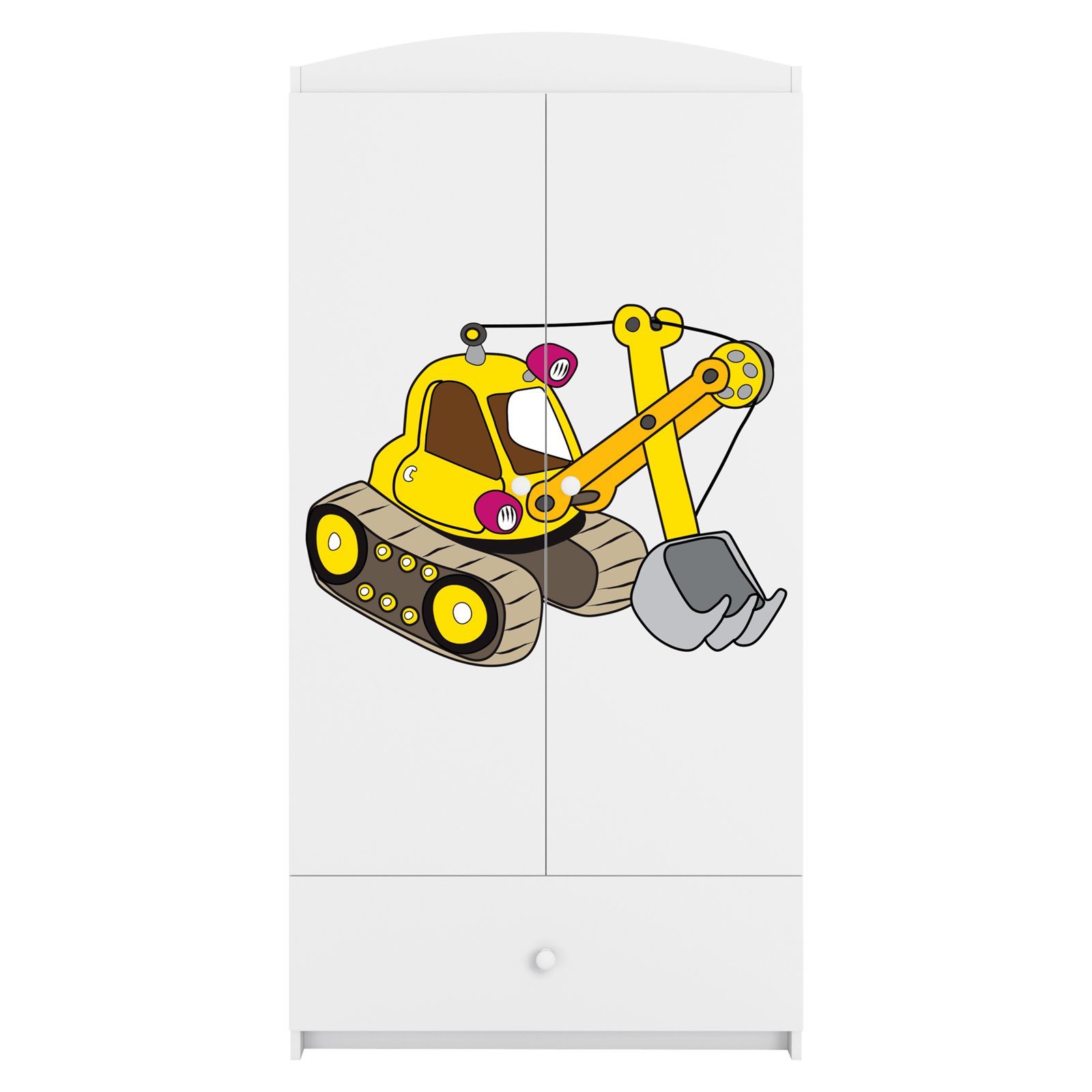 Szafa Babydreams - Koparka Biały