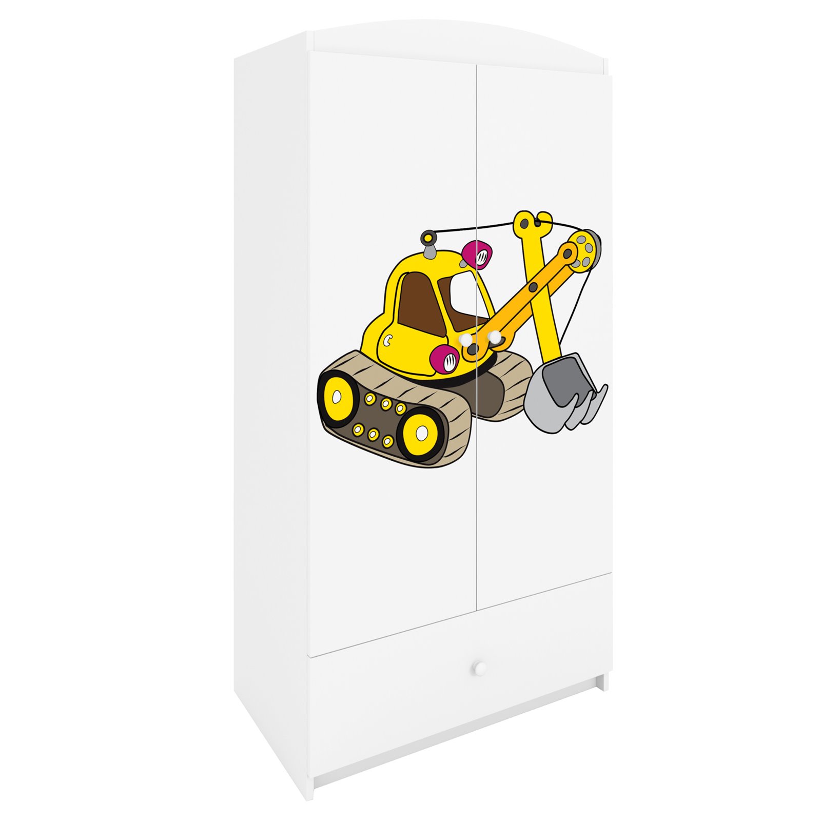 Szafa Babydreams - Koparka Biały