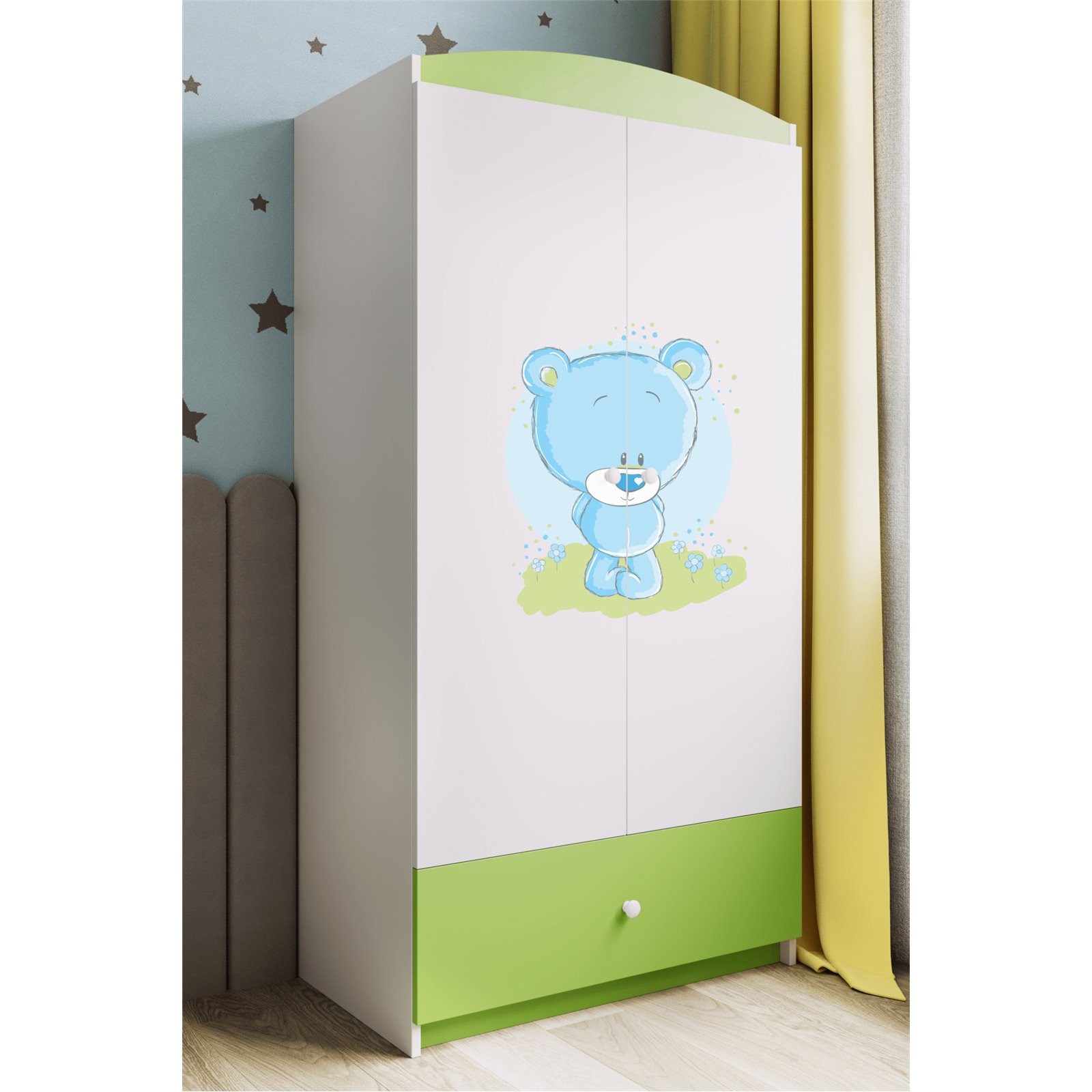 Szafa Babydreams - Niebieski Miś Zielony