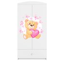 Szafa Babydreams - Miś z motylkami Biały