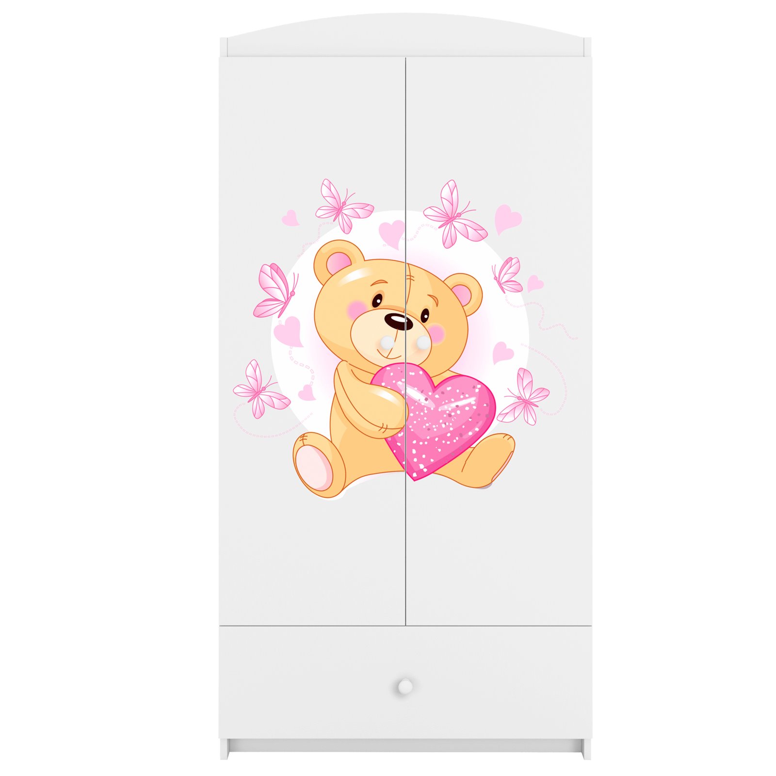 Szafa Babydreams - Miś z motylkami Biały