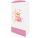 Szafa Babydreams - Miś z motylkami Różowy