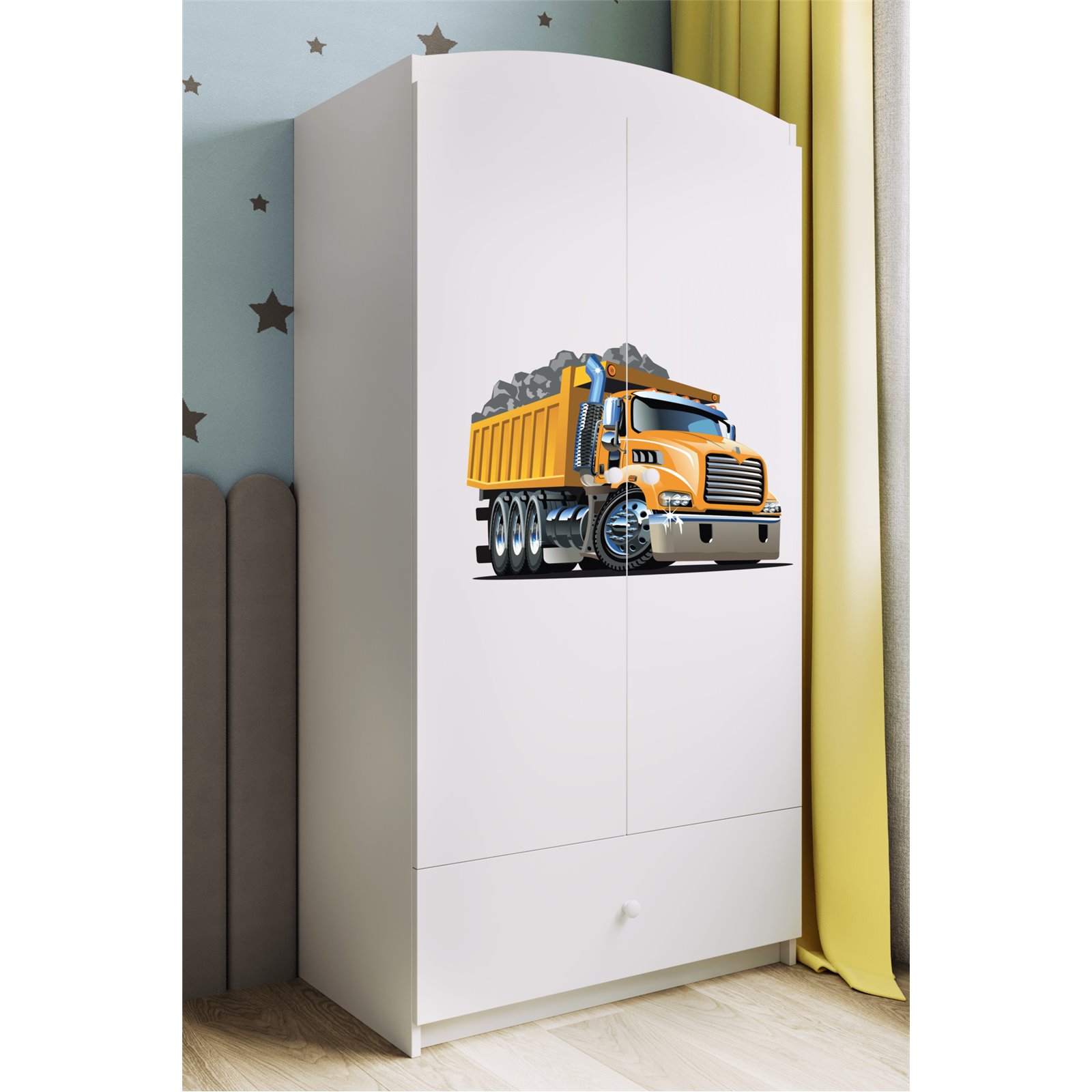 Szafa Babydreams - Ciężarówka Biały