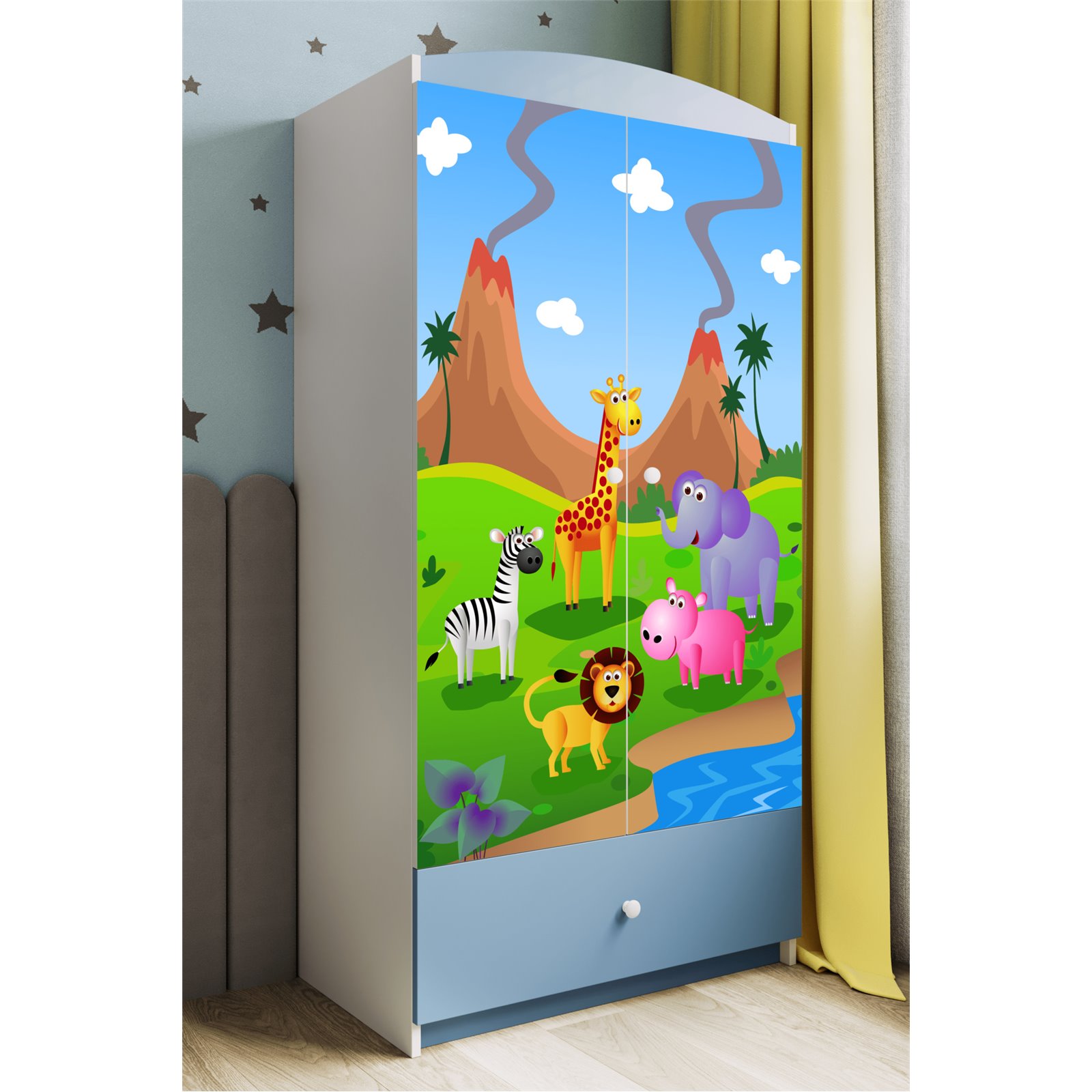 Szafa Babydreams - Safari Niebieski