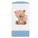 Szafa Babydreams - Miś z kwiatkami Niebieski