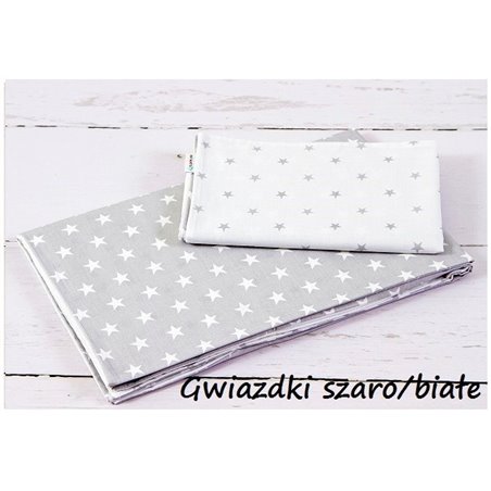 Pościel gwiazdki szaro - białe
