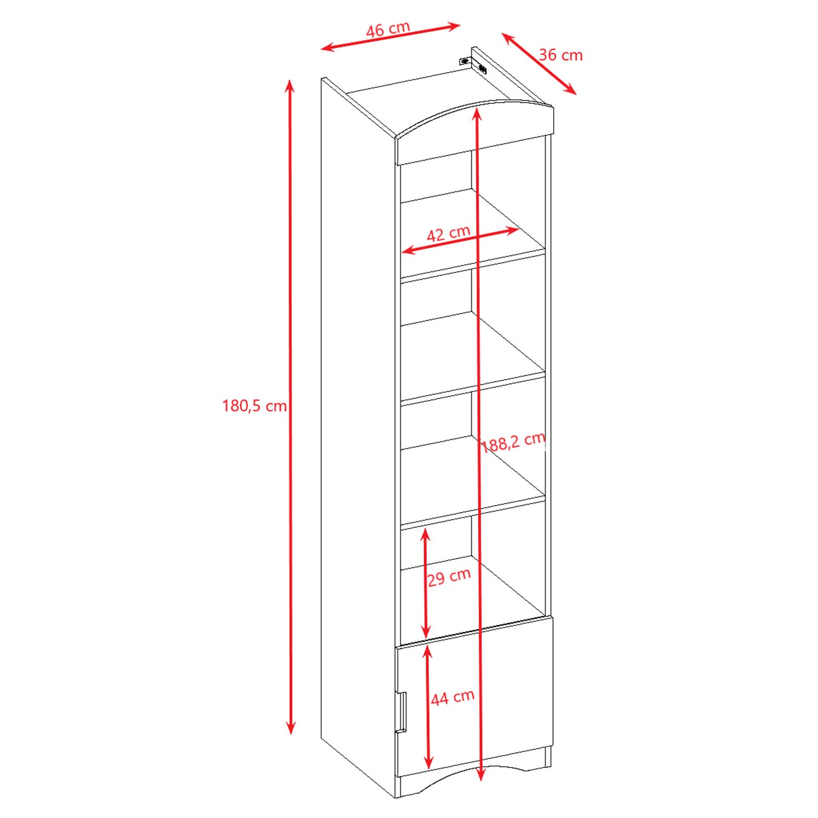 Regał pojedynczy Classic