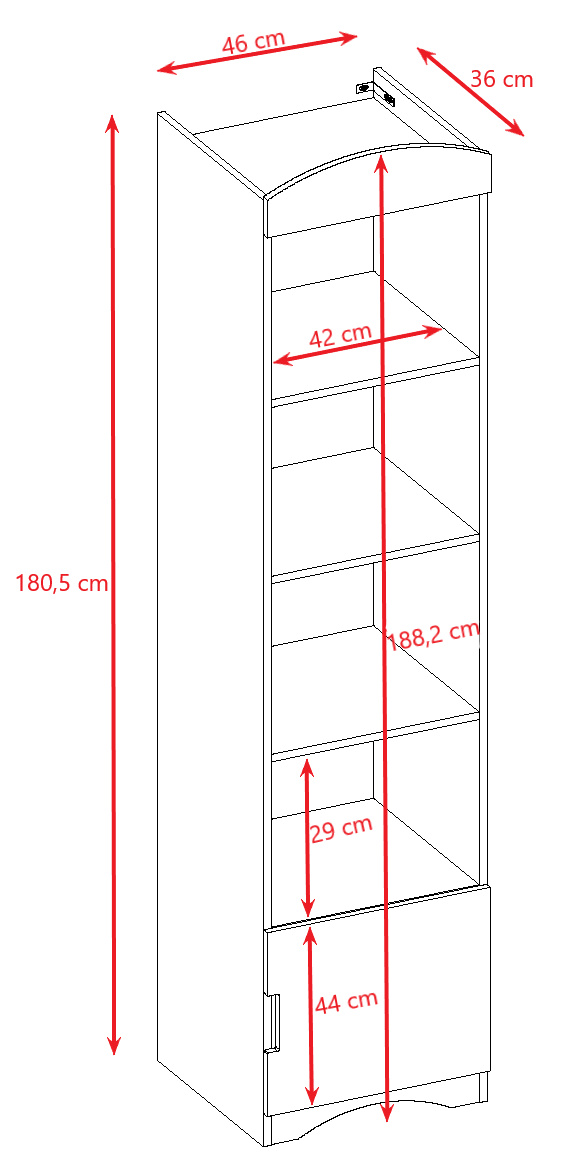 Regał pojedynczy Classic