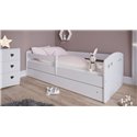 Łóżko dziecięce Julia Bez szuflady 160/80, Biały, Materac pianka lateks kokos 160/80/10 - materac średniej twardości (+479zł)