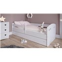 Łóżko dziecięce Julia Bez szuflady 180/80, Biały, Materac pianka lateks kokos 180/80/10 - materac średniej twardości (+529zł)
