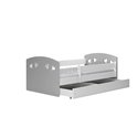 Łóżko dziecięce Julia mix Bez szuflady 140/80, Szary, bez materaca