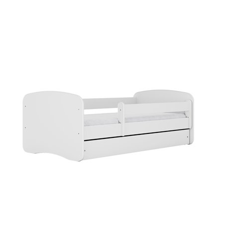 Łóżko dziecięce Babydreams - Bez wzoru Z szufladą 160/80, Biały, Materac pianka kokos 160/80/9 - materac średniej twardości (+29