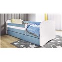 Łóżko dziecięce Babydreams - Bez wzoru Bez szuflady 160/80, Niebieski, bez materaca