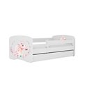 Łóżko dziecięce Babydreams - Konik Z szufladą 160/80, Biały, Materac pianka lateks kokos 160/80/10 - materac średniej twardości 