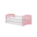 Łóżko dziecięce Classic 1 mix Bez szuflady 140/80, Pudrowy róż, bez materaca