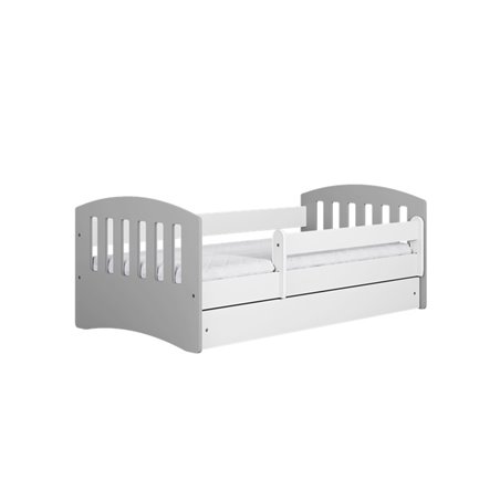 Łóżko dziecięce Classic 1 mix Bez szuflady 180/80, Szary, Materac pianka lateks kokos 180/80/10 - materac średniej twardości (+5