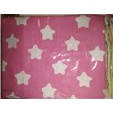 Pościel ciemny róż gwiazdki 100x140 + 50x60