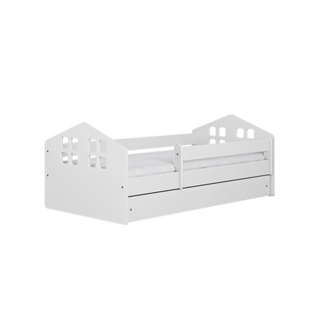Łóżko dziecięce Kacper Z szufladą 160/80, Biały, Materac pianka lateks kokos 160/80/10 - materac średniej twardości (+479zł)