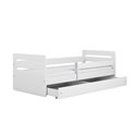 Łóżko dziecięce Tomi Z szufladą 160/80, Biały, bez materaca