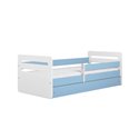 Łóżko dziecięce Tomi Bez szuflady 160/80, Niebieski, Materac pianka lateks kokos 160/80/10 - materac średniej twardości (+479zł)