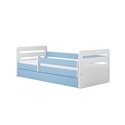 Łóżko dziecięce Tomi Bez szuflady 180/80, Niebieski, Materac pianka lateks kokos 180/80/10 - materac średniej twardości (+529zł)
